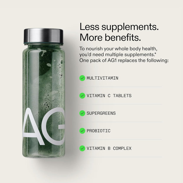 AG1 Greens Powder Supplement 75 Vitamins (Athletic Greens)