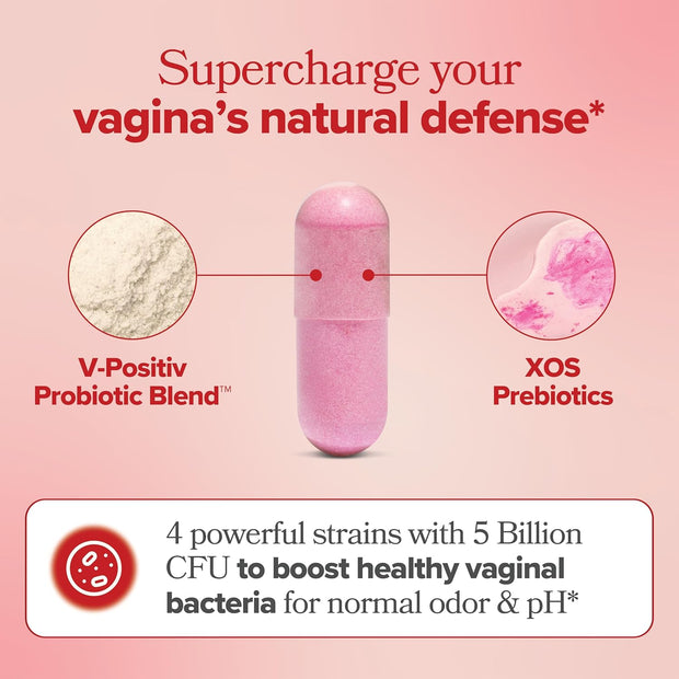 URO Vaginal Probiotics for Women pH Balance with Prebiotics