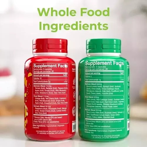 Balance of Nature Fruits and Veggies - Whole Food Supplement (Pack of 2)